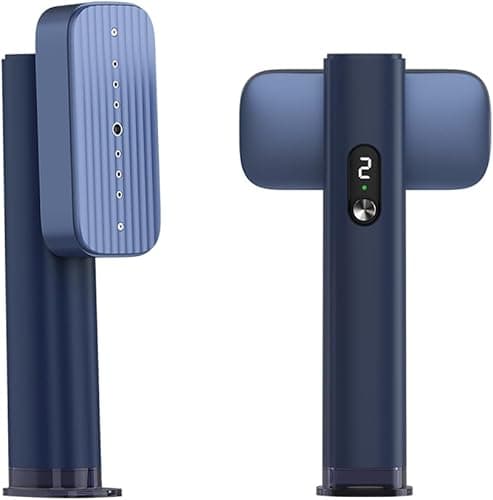 G5 Pro Smart Handheld Steamer for Clothes – Global Voltage Adaptation（100-240V）, 1200W Palm-Sized & Lightweight (1lb), Dual Steam Modes, Easy Wrinkle Remover, Auto Shut-Off for Travel & Home(BLUE)