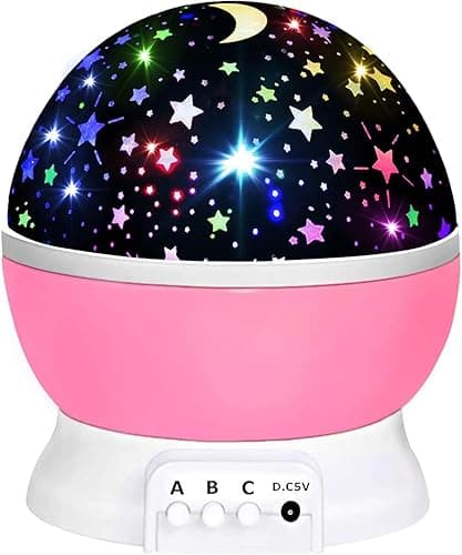 Toys for 1-10 Year Old Girls,Star Projector for Kids 2-9 Year Old Girl Gifts Toys for 3-8 Year Old Girls Christmas Gifts for 4-7 Year Old Boys Birthday Gifts Stocking Stuffers for Kids (A Pink)