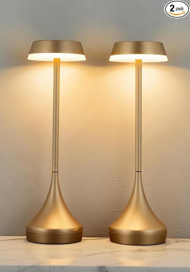 Cordless Lamp, 6000mAh, Outdoor Waterproof, Touch Control, Dimmable, 3 Color Temperature, RGB, LED Memory Function, Portable Battery Operated, Rechargeable Table Lamp Patio Dinning Restaurant Kitchen