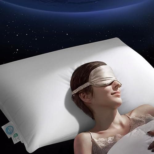 Luxury Goose Down Pillow Queen, Hotel Quality Bed Pillows for Sleeping, 900+ Fill Power, Premium Feather Pillow Fluffy Soft Down Pillow, 400 Count Cotton Shell, 1 Pack, 20"x30"