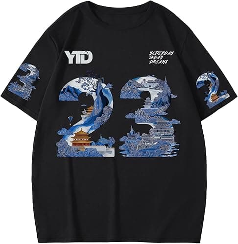 YTD Graphic T-Shirt, 23 Print Mens Graphic T-Shirts Short Sleeve, Versatile Gift for Men Women